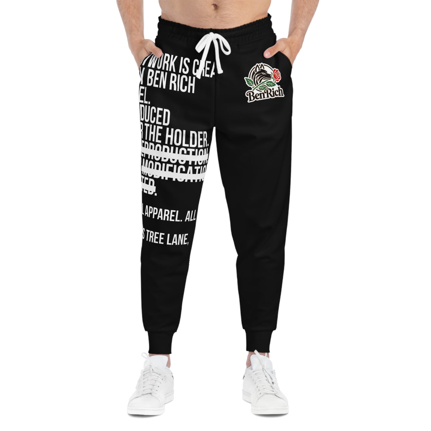 Scarlet Wolf Joggers (Black)