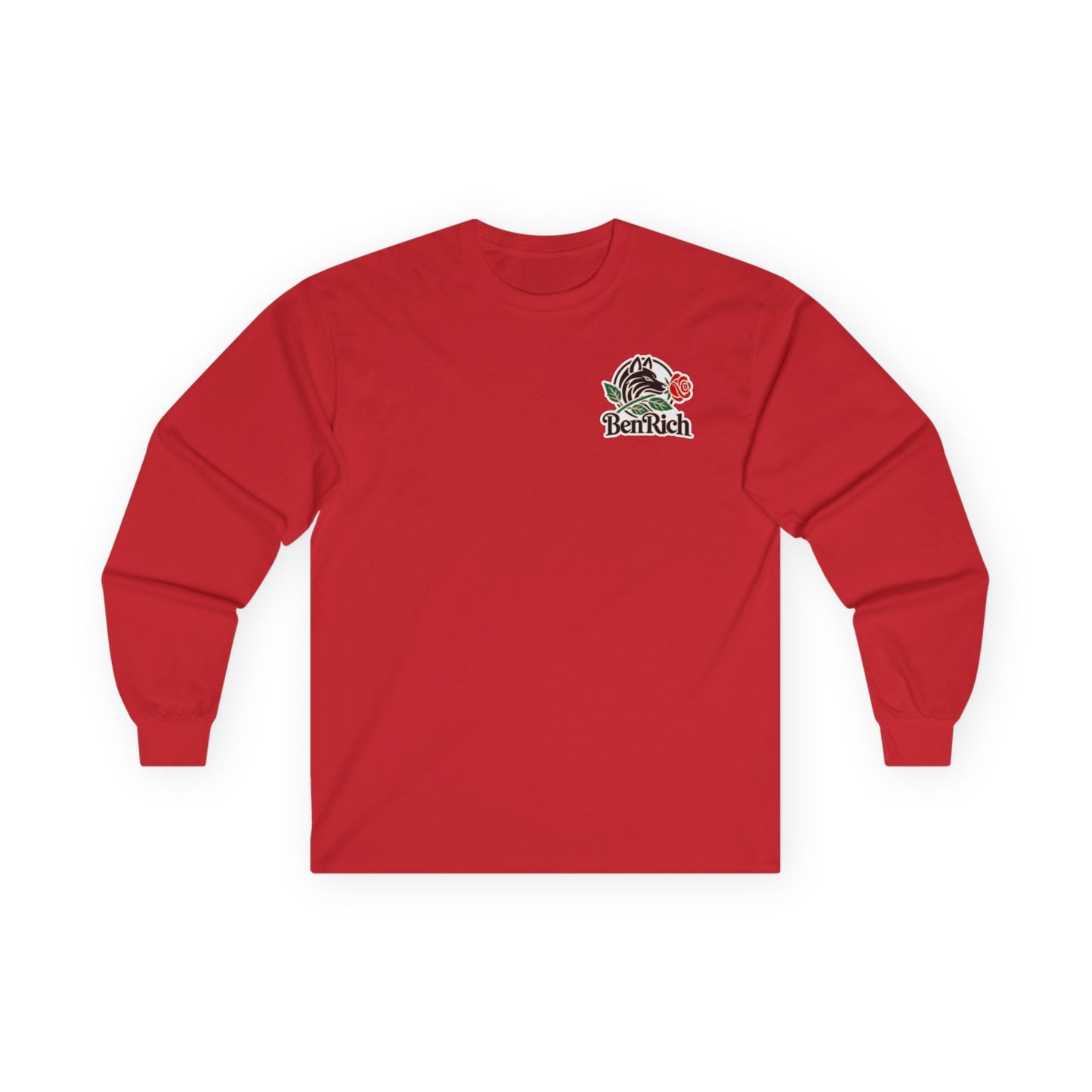 Scarlet Wolf Long Sleeve Tee (Red)