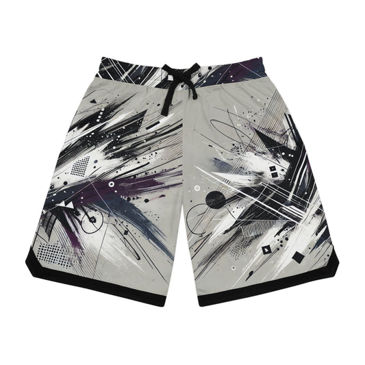 Purple Shatter Basketball Shorts [Sample Summer 626-061]