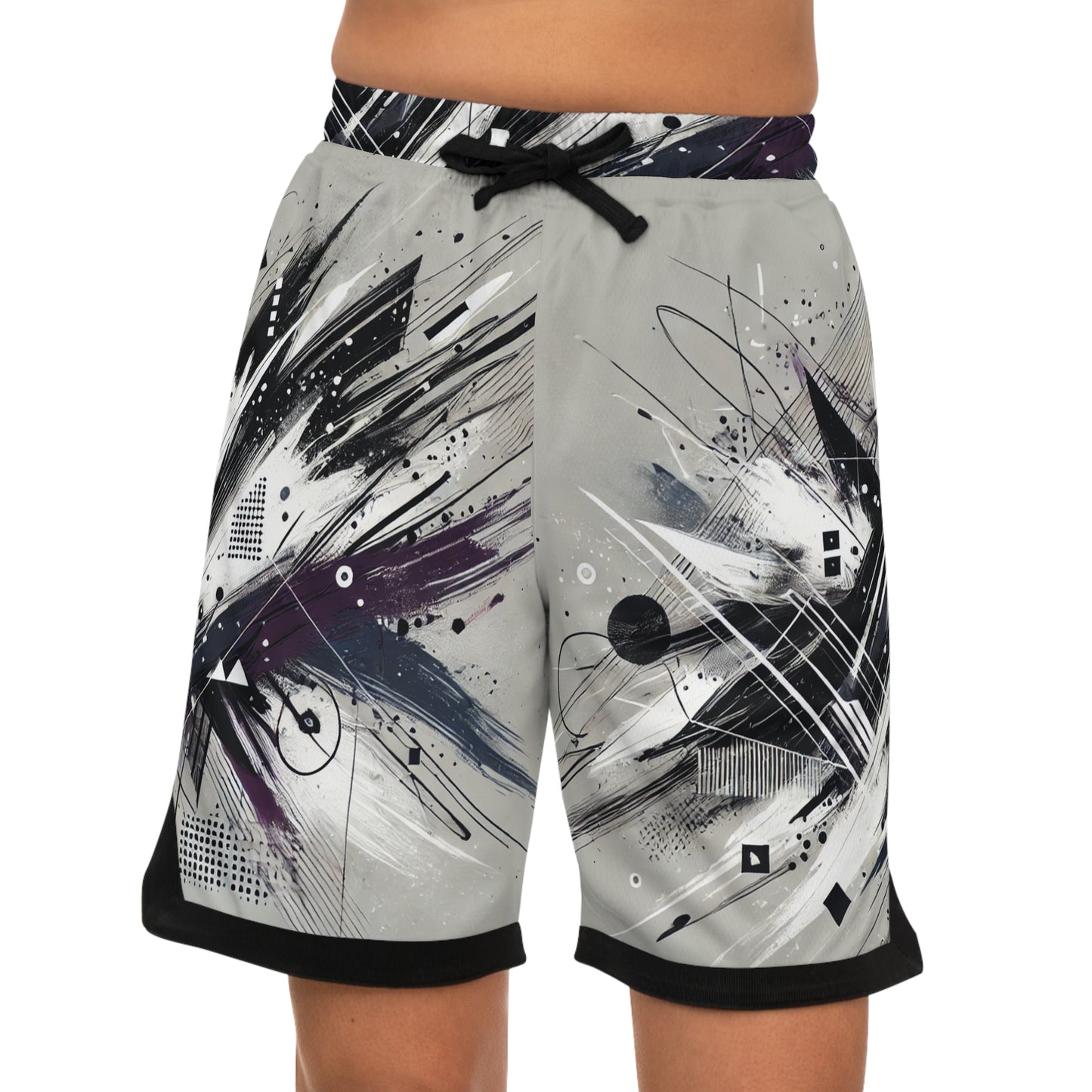 Purple Shatter Basketball Shorts [Sample Summer 626-061]