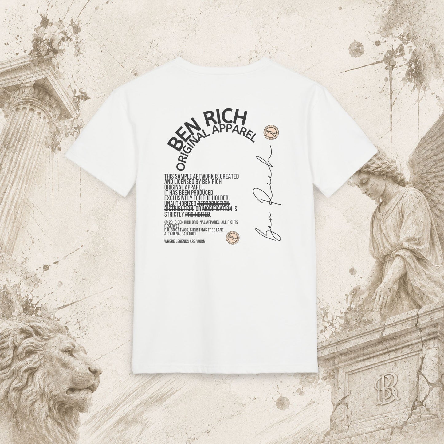 BIG BUTTON SCRIPT TEE