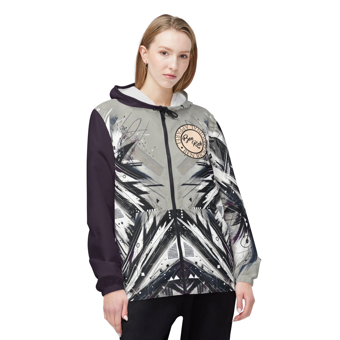 Purple Shatter Windbreaker Jacket [Sample Summer 626-016]
