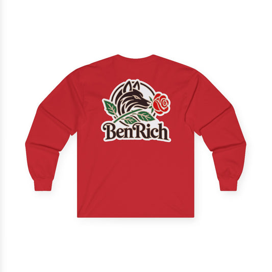 Scarlet Wolf Long Sleeve Tee (Red)