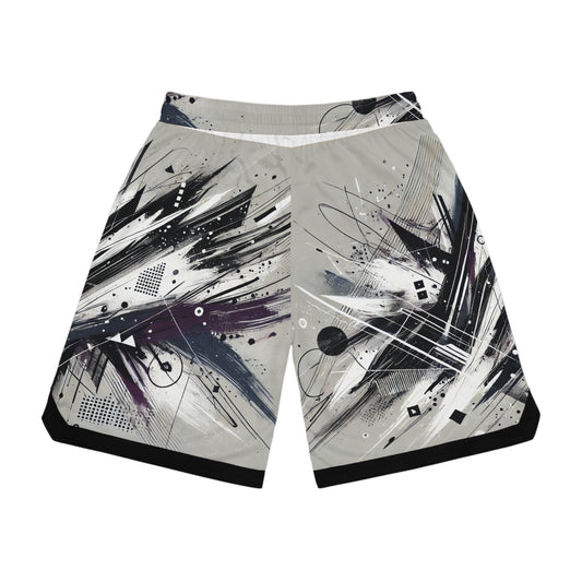 Purple Shatter Basketball Shorts [Sample Summer 626-061]