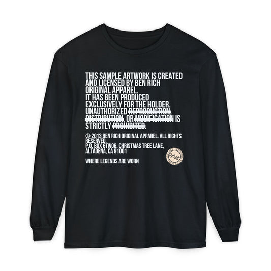The Statement L/S [BLACK TEE SAMPLE 626-047]