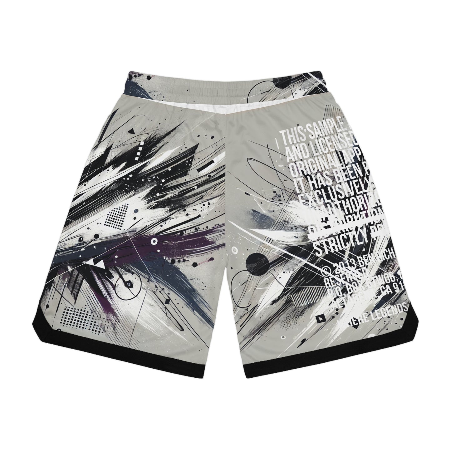 Purple Shatter Basketball Shorts [Sample Summer 626-061]