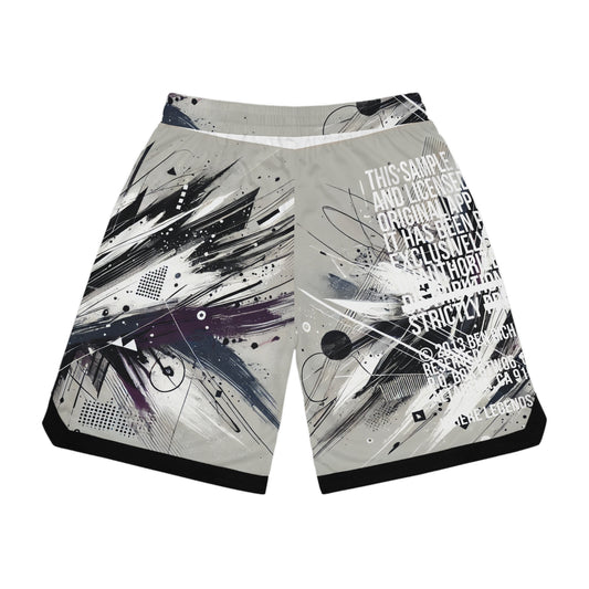 Purple Shatter Basketball Shorts [Sample Summer 626-061]